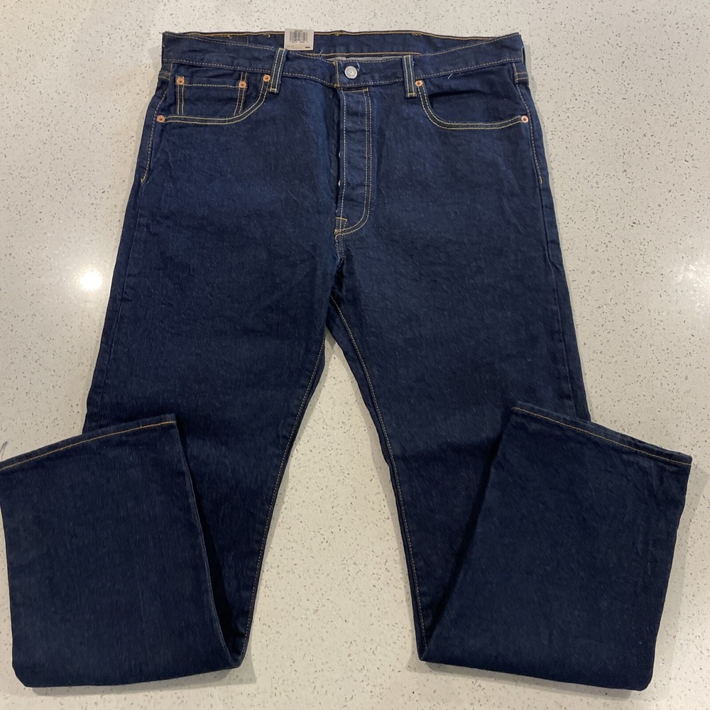 NWT Levi's Men's 501 Original Fit Jeans Anchor 38W x 32L‎ 005012501